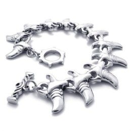 Pulsera De Titanio Con Cuerno De 8,7 Pulgadas