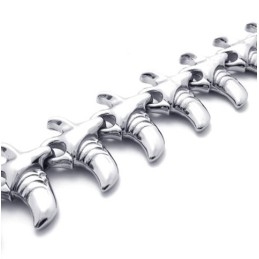 Pulsera De Titanio Con Cuerno De 8,7 Pulgadas