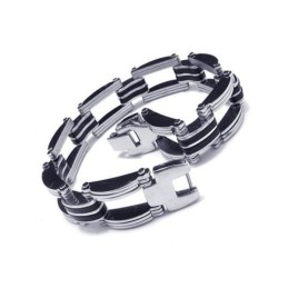 Pulsera De Titanio Puro Y Plata Para Hombre Y Niño