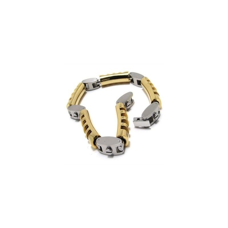 Pulsera De Titanio Puro Con Dije De Plata Dorada Para Hombre Y Niño Pulsera De Titanio Puro Con Dije De Plata Dorada Para Hombre Y Niño
