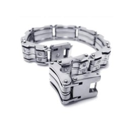 Pulsera De Titanio Puro Con Dije De Plata Para Hombre Y Niño