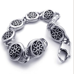 Pulsera De Titanio Retro De 8,7 Pulgadas