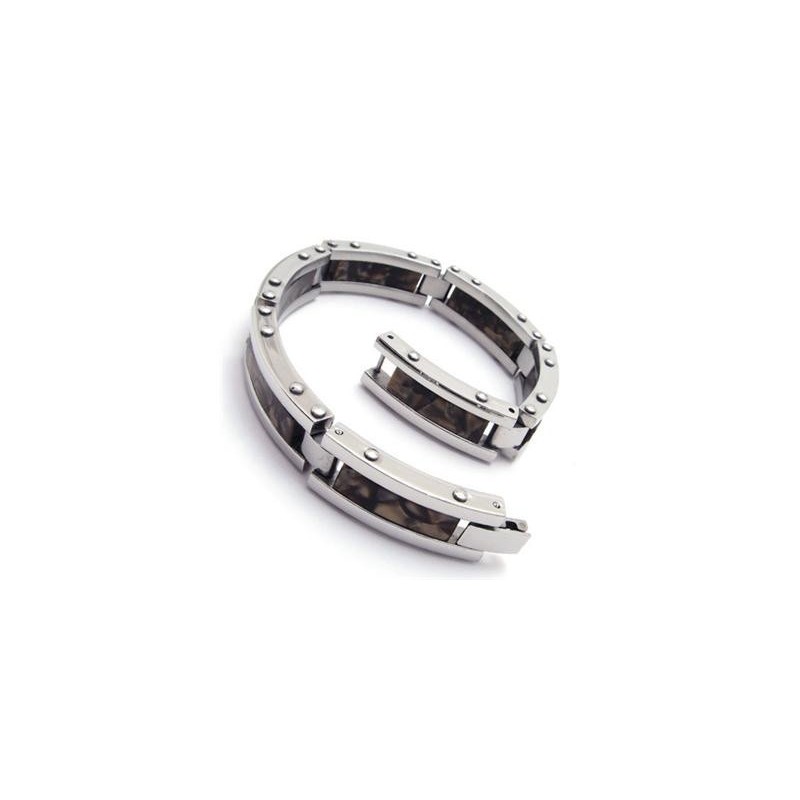 Pulsera De Caucho De Titanio Puro Negro Para Hombre Pulsera De Caucho De Titanio Puro Negro Para Hombre
