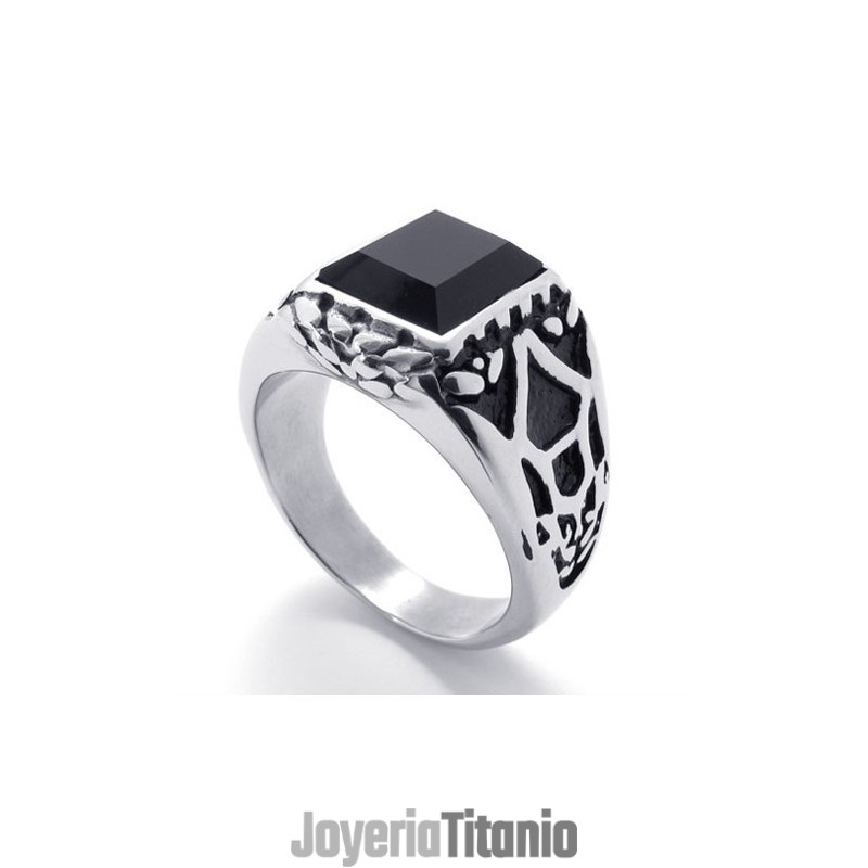 Anillo De Titanio Con Gemas Anillo De Titanio Con Gemas