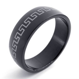 Anillo De Titanio Negro