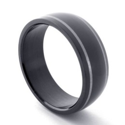Anillo De Titanio Negro