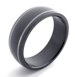 Anillo De Titanio Negro