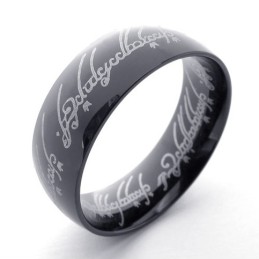 Anillo De Titanio Black Lord
