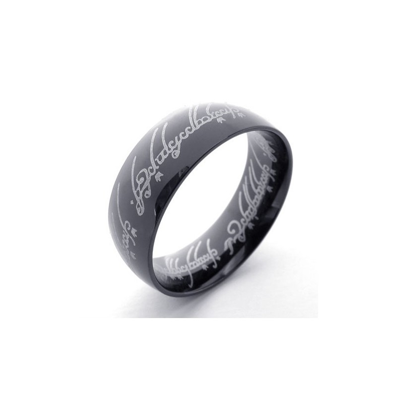 Anillo De Titanio Black Lord