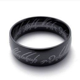 Anillo De Titanio Black Lord