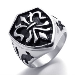 Anillo De Titanio Con Corona