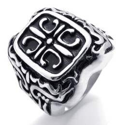 Anillo De Titanio Con Corona