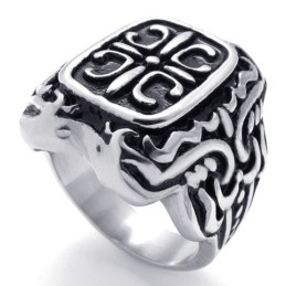 Anillo De Titanio Con Corona