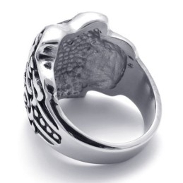 Anillo De Titanio Con Corona