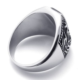Anillo De Titanio Con Corona