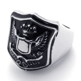 Anillo De Titanio Con Águila