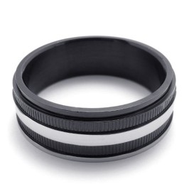 Anillo De Titanio Negro