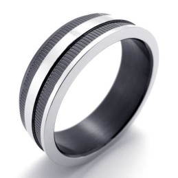 Anillo De Titanio Negro