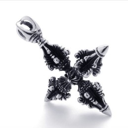 Colgante De Cruz De Titanio