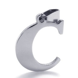 Colgante De Titanio Con La Letra "C"