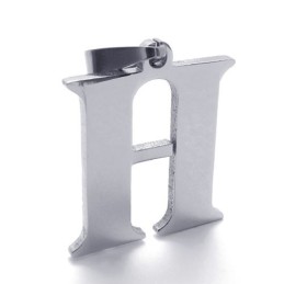 Colgante De Titanio Con La Letra "H"