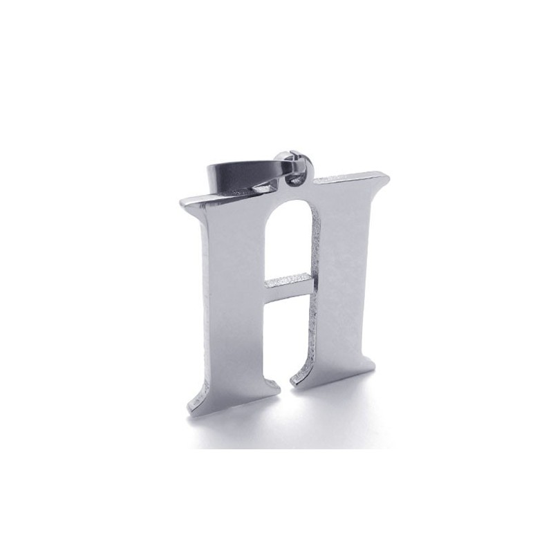 Colgante De Titanio Con La Letra "H"