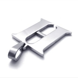 Colgante De Titanio Con La Letra "H"