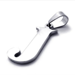 Colgante De Titanio Para La Letra "J"