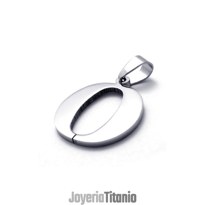 Colgante De Titanio Con La Letra "O"
