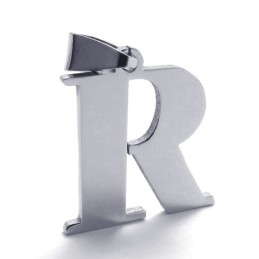 Colgante De Titanio Con La Letra "R"