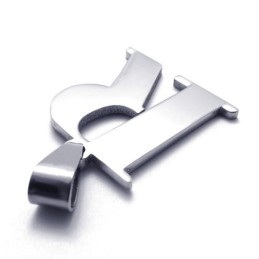 Colgante De Titanio Con La Letra "R"