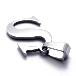 Colgante De Titanio Para La Letra "S"