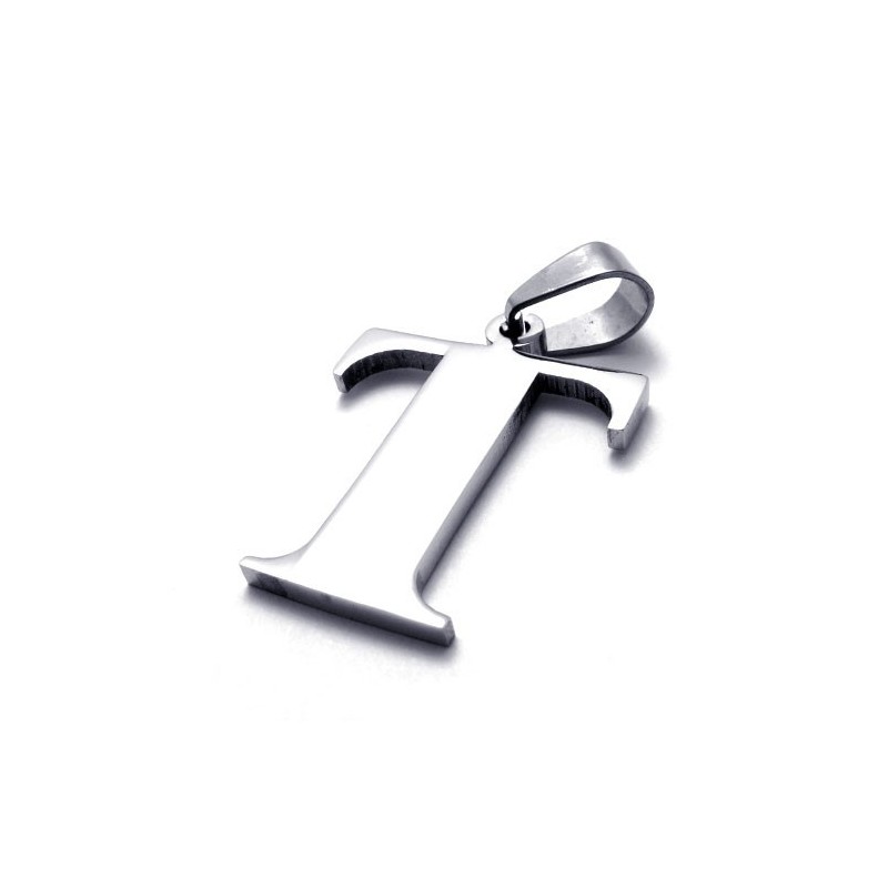 Colgante De Titanio Con La Letra "T"