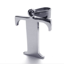 Colgante De Titanio Con La Letra "T"