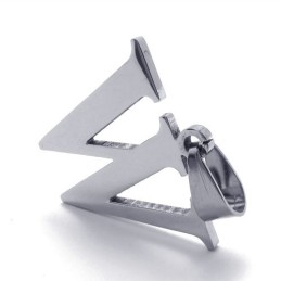 Colgante De Titanio Con La Letra "W"