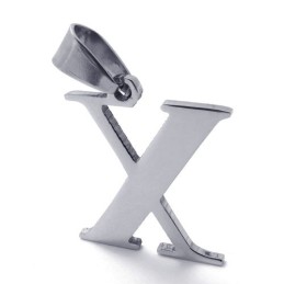 Colgante De Titanio Con La Letra "X"