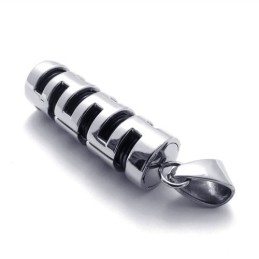 Colgante De Titanio Y Negro