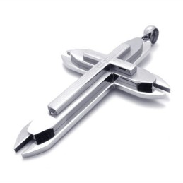 Colgante De Cruz De Titanio