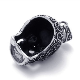 Colgante De Titanio Negro Con Circonitas