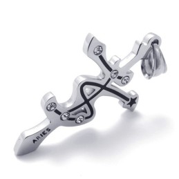 Colgante De Diamantes De Imitación De Titanio Aries