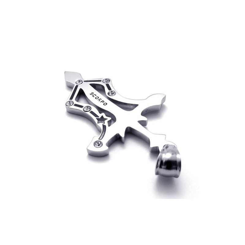 Colgante De Escorpión De Titanio Con Diamantes De Imitación