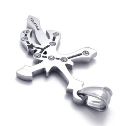 Colgante De Diamantes De Imitación De Titanio De Acuario
