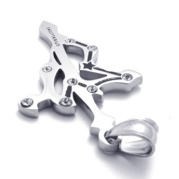 Colgante De Sagitario De Titanio Con Diamantes De Imitación