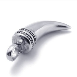 Colgante De Titanio Con Cuerno De Buey