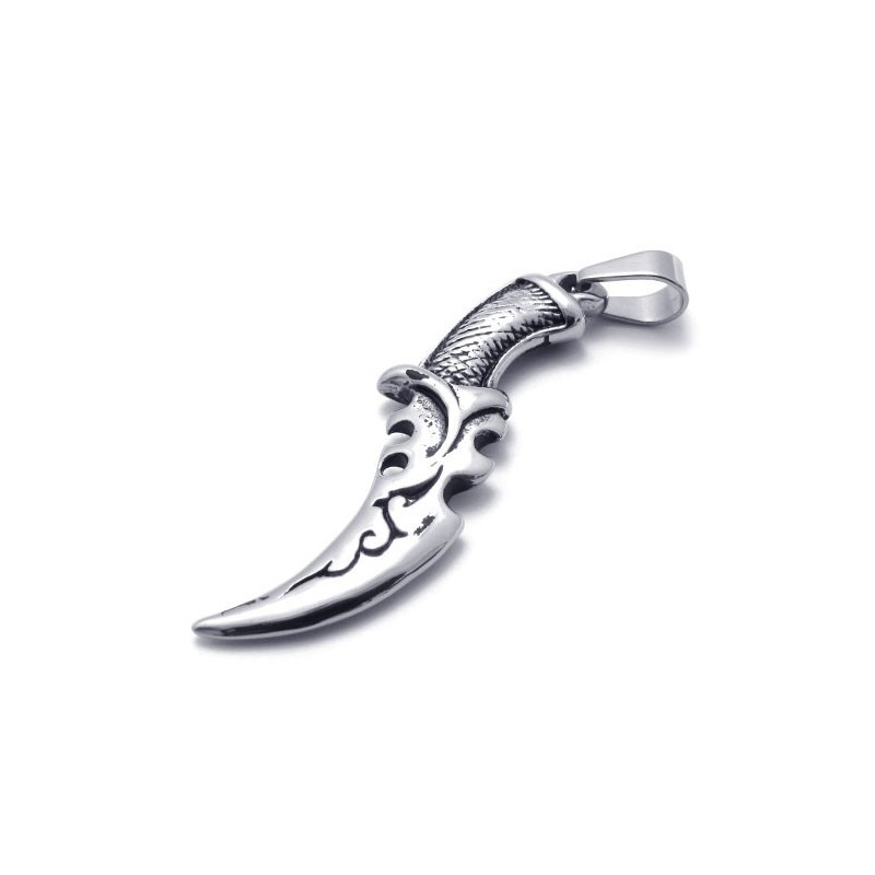 Colgante De Titanio Con Forma De Cuchillo Colgante De Titanio Con Forma De Cuchillo