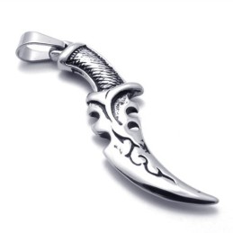 Colgante De Titanio Con Forma De Cuchillo