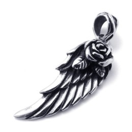 Colgante De Pluma De Titanio