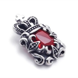 Colgante De Titanio Con Circonita Roja