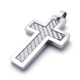 Colgante De Cruz De Titanio