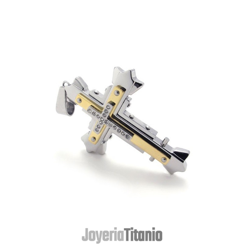 Colgante De Titanio Con Forma De Cruz